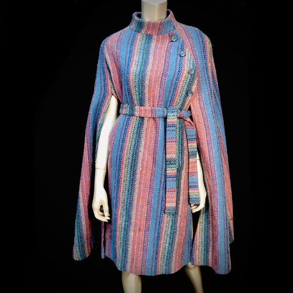 Jimmy Hourihan Jackets & Blazers - Vtg Jimmy Hourihan Wool Cape Coat - Ireland